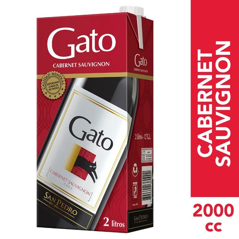 Vino Tinto Cabernet Sauvignon Carton 2 LT