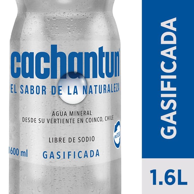 Agua Mineral con Gas Cachantun 1.6 L 1.6 LT