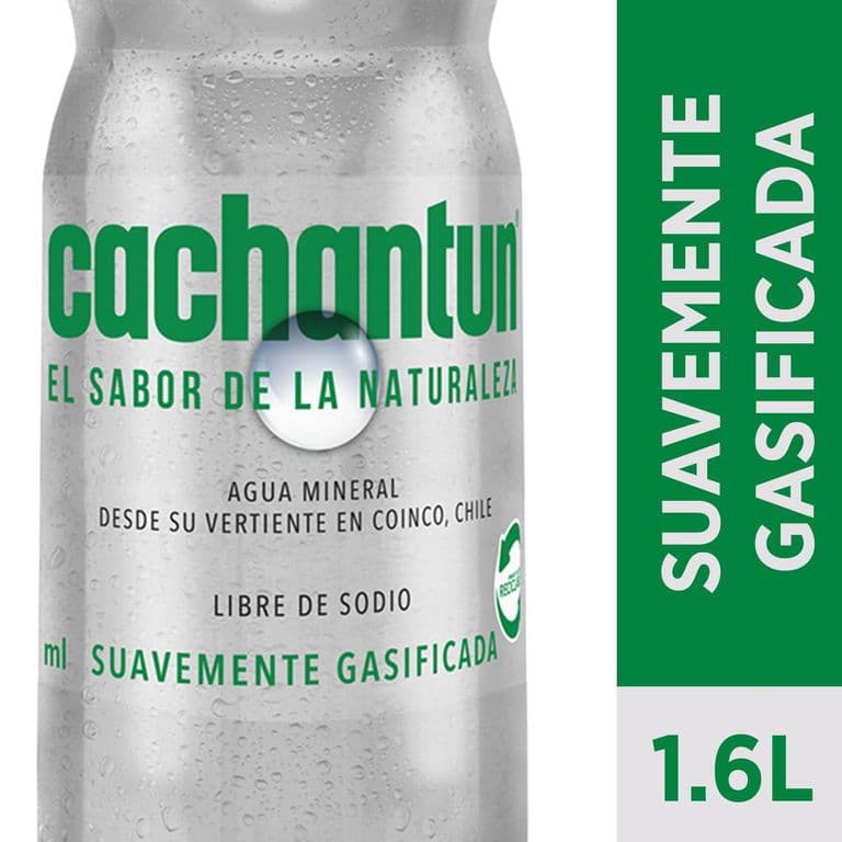 Agua Mineral Light Con Gas Cachantun 1.6 L 1.6 LT