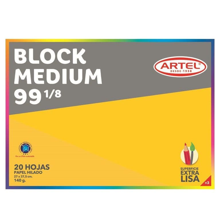 Block Medium 99 1/8 20 Hojas UN
