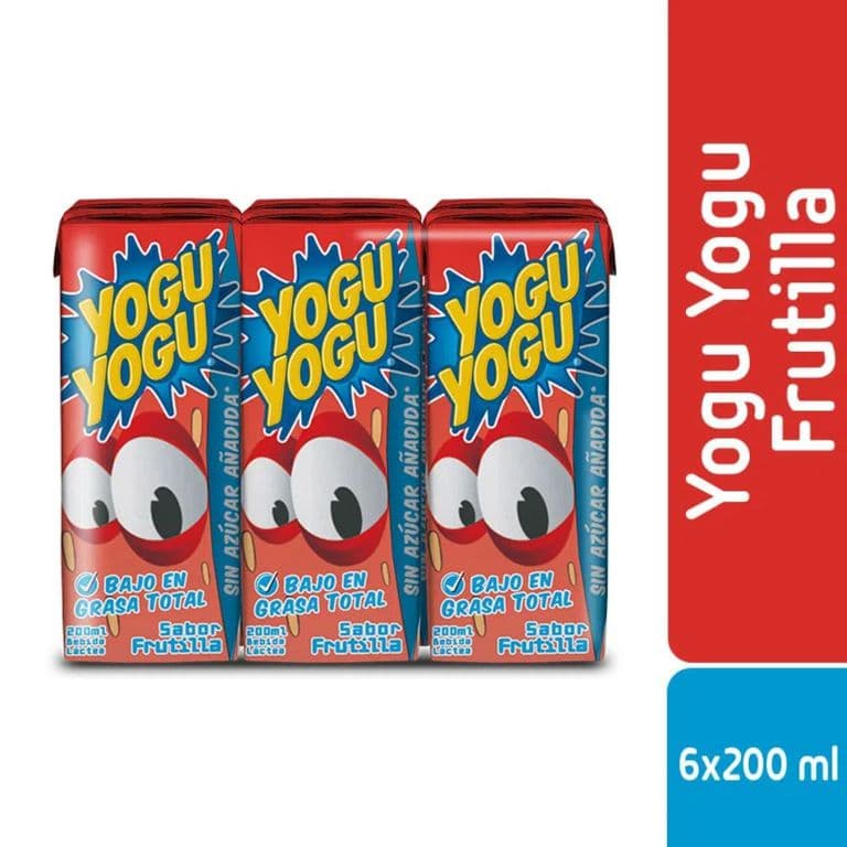 Pack Bebida Lactea Sabor Frutilla Yogu Yogu 6 x 200 ml PACK 6 X 200 ML