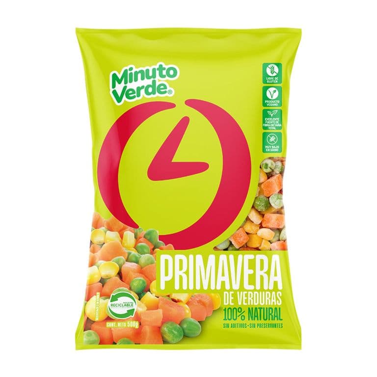 Ensalada Primavera Congelada Minuto Verde 500 g