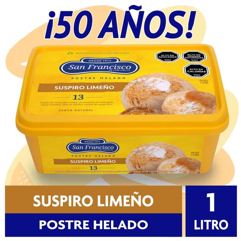 HELADO SUSPIRO LIMENO 1 LT..