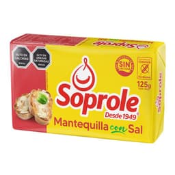 Mantequilla con Sal Pan Soprole 125 gr