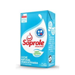 Leche Semidescremada Natural Soprole 1 lt