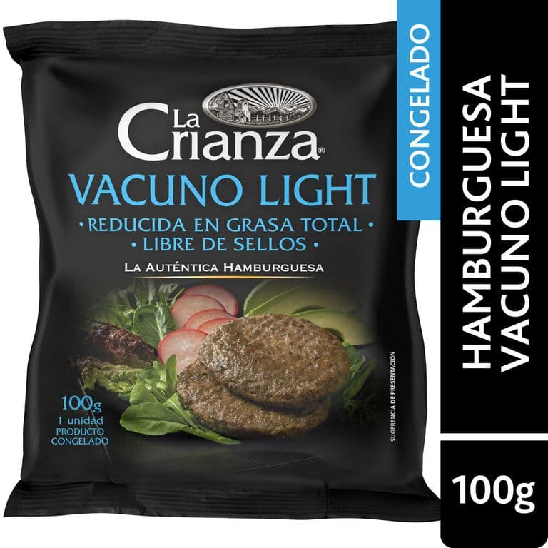 Hamburguesa de Vacuno Light La Crianza 100 g