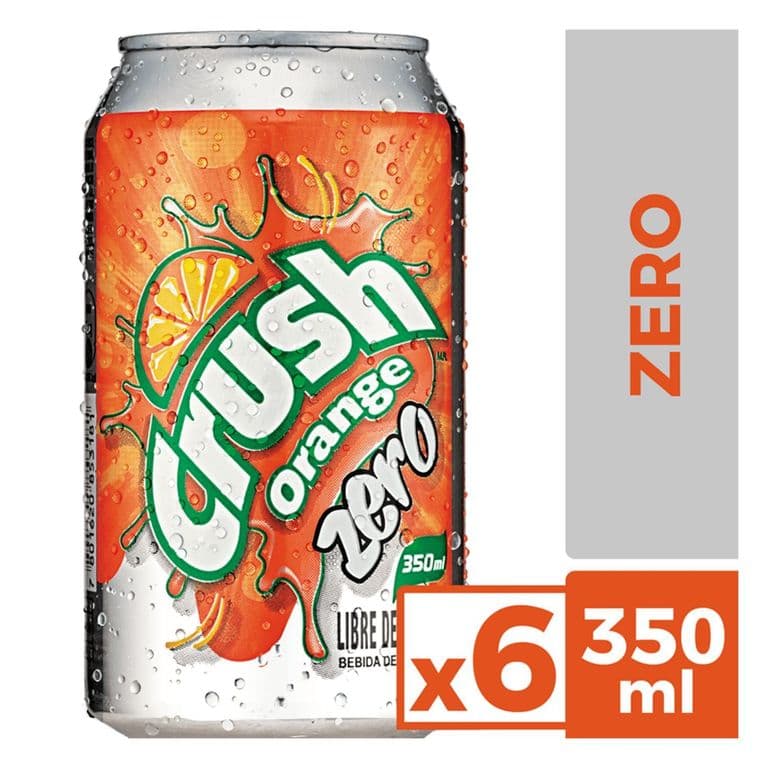 Pack Bebida Crush Zero Lata 6 x 350 ml