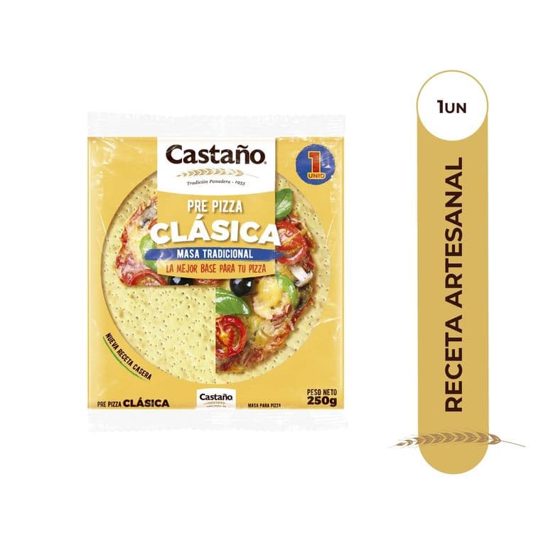 Masa Prepizza Clasica Receta Artesanal 250 GR