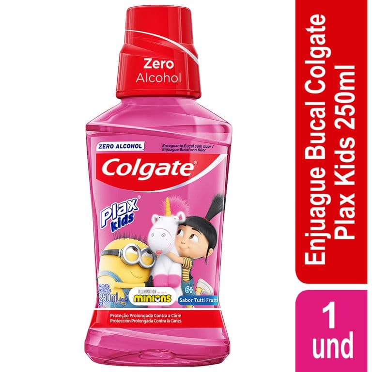 Enjuague Bucal Plax Kids Sabor Tutti Frutti 250 ML