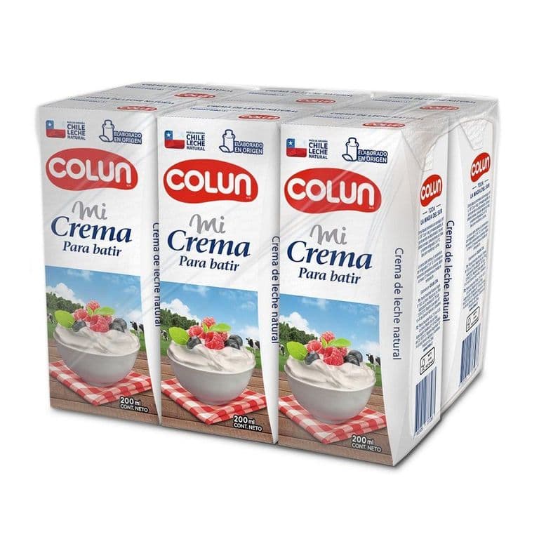 Pack Crema para Batir Colun 6 x 200 ml PACK 6 X 200 ML