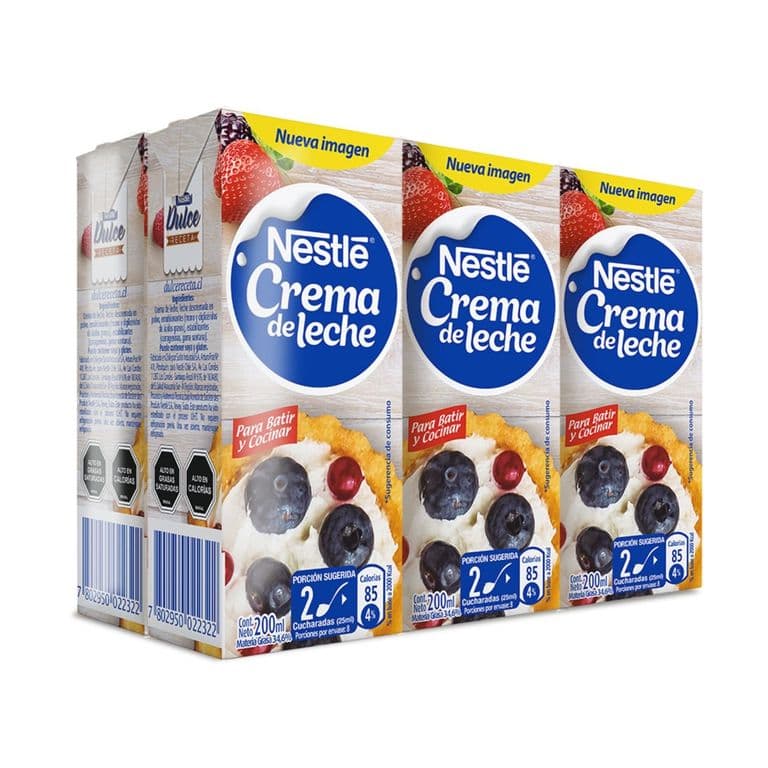 Pack Crema de Leche Nestle 6 x 200 ml PACK 6 X 200 ML