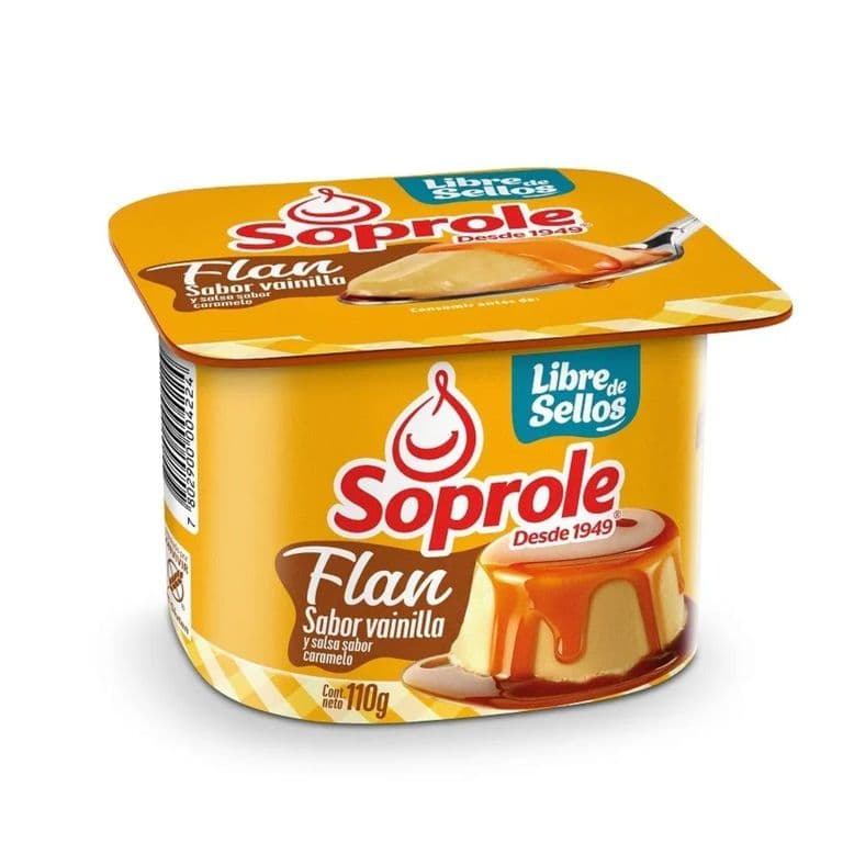 Flan Sabor Vainilla Soprole 110 g