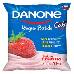 Yoghurt Batido Bolsa Frutilla Danone 1 kg