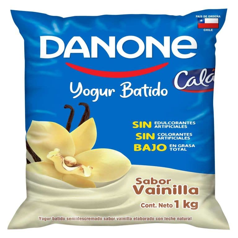 Yoghurt Batido Bolsa Vainilla Danone 1 kg