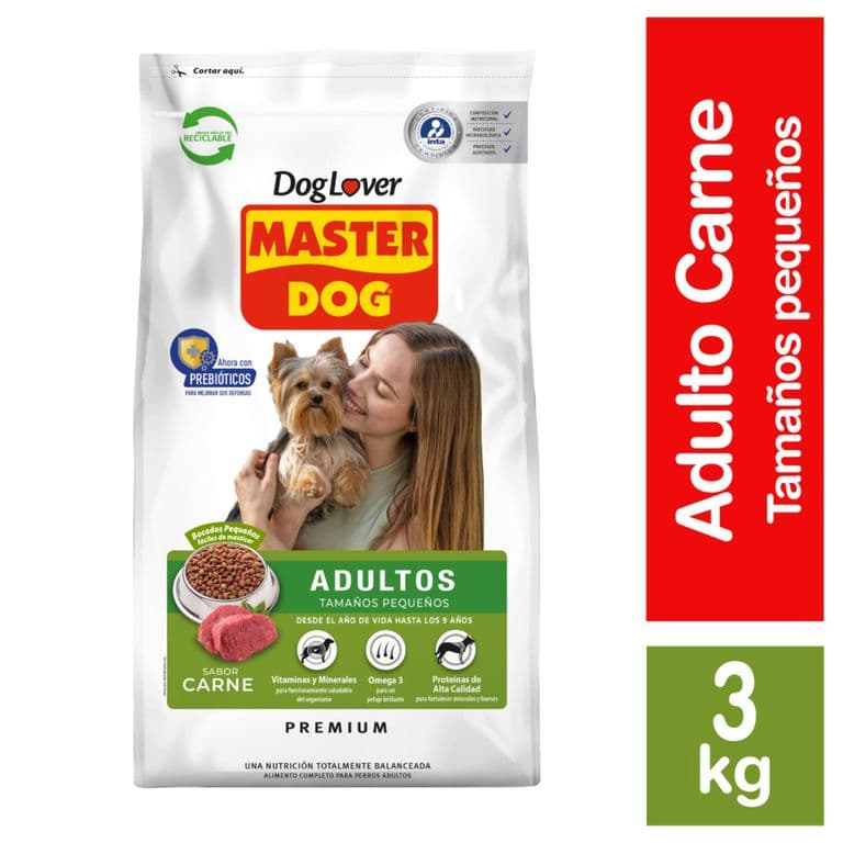 Alimento Seco para Perro Adulto Sabor Carne 3 Kg