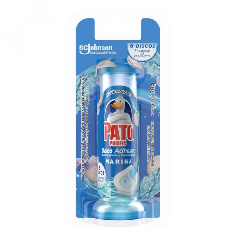 Repuesto Limpiador de Inodoro Discos Adhesivos Pato Marina 38 g UN