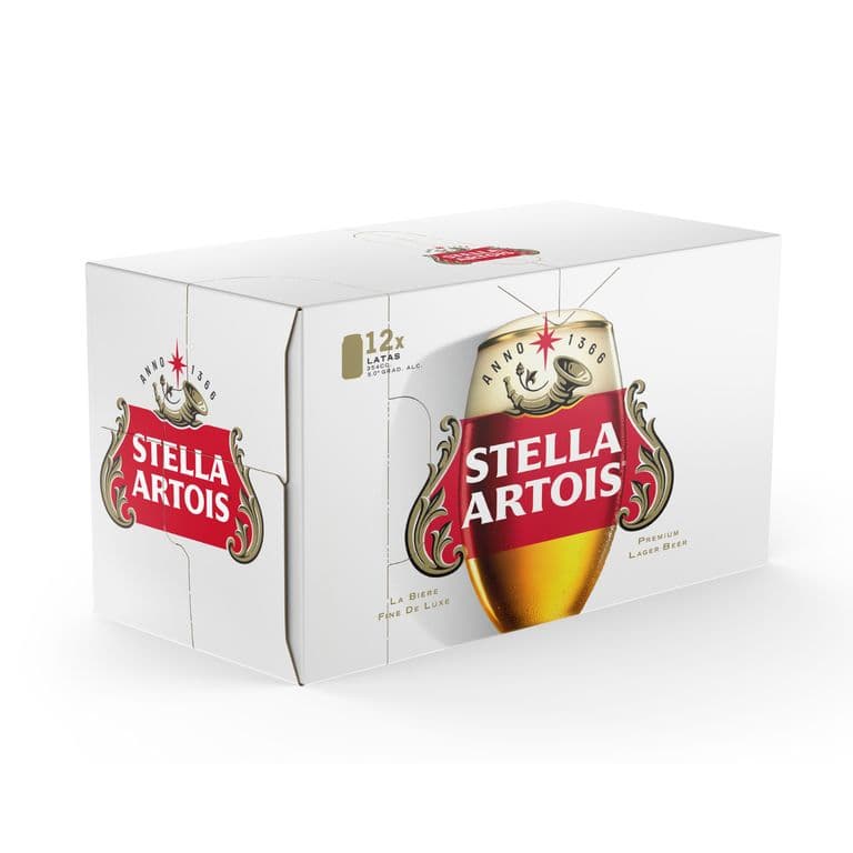 Pack Cerveza Stella Artois Lager 4.8 Lata 12 x 354 cc 12 X 354 ML