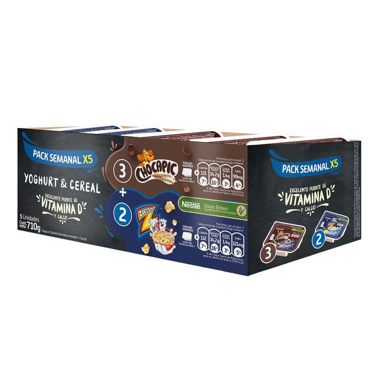 Yoghurt con Cereal Mix Pack Semanal 5 X 142 GR