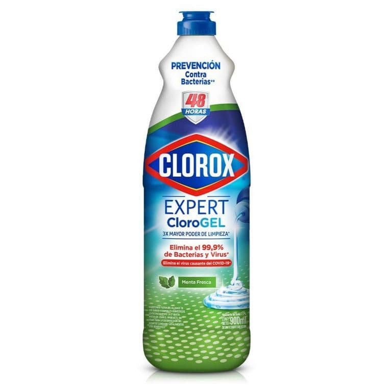 Cloro en Gel Clorox Menta Fresca (Botella) 900 ml