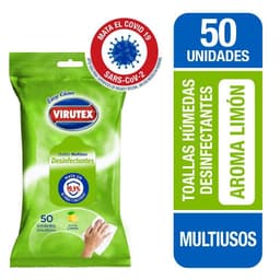Toallas Desinfectantes Virutex Aroma Limon 50 Un