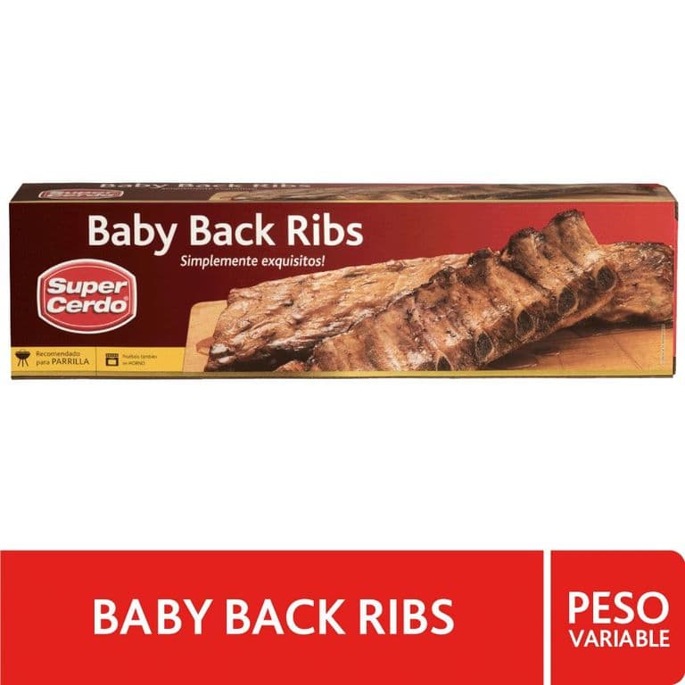 Costillitas de Cerdo Baby Backs Ribs Super Cerdo 1 Kg