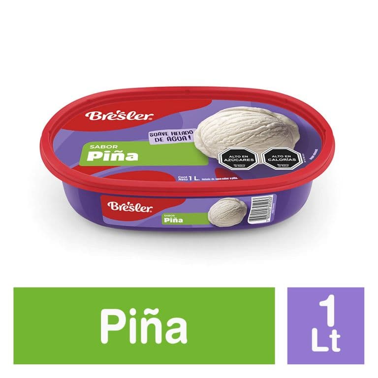 Helado de Agua Sabor Pina Cassata Bresler 1 L 1 LT