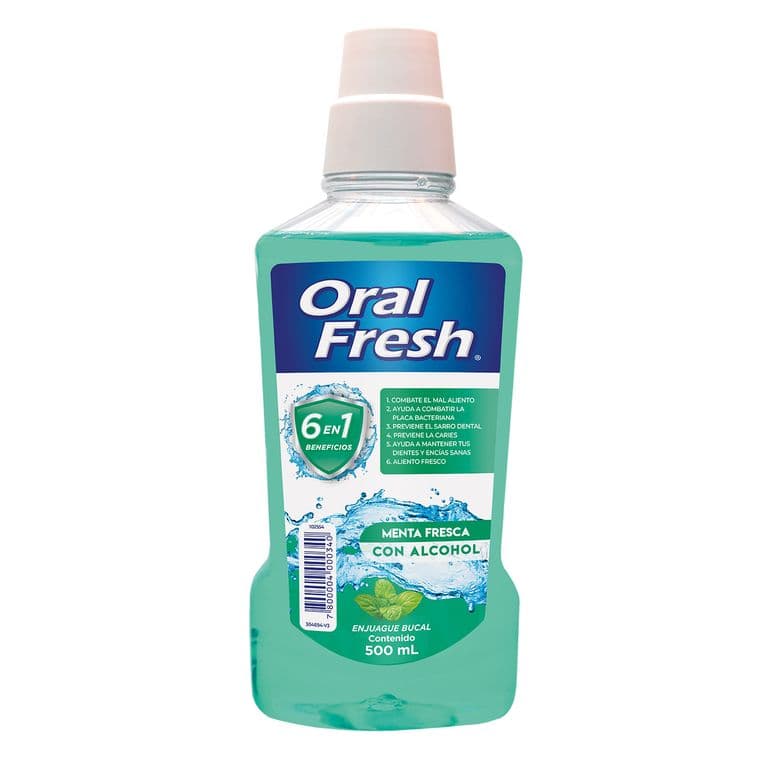 Enjuague Bucal Oralfresh Menta Fresca 500 ml