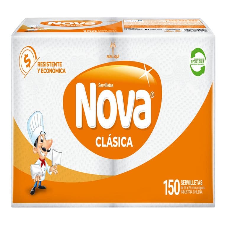 Servilletas Cocktail Nova Una Hoja 150 Un