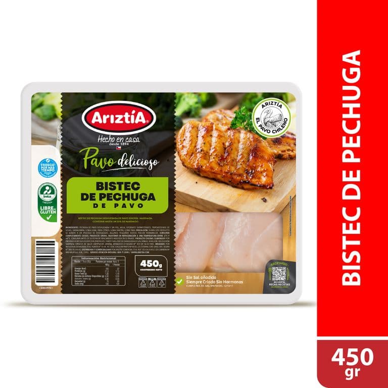 Bistec de Pechuga Pavo 450 GR