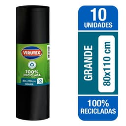 Bolsa Biodegrabale Grande Virutex Rollo 80x110 cm 10 Un