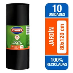 Bolsa Biodegrabale para Jardin Virutex Rollo 80x120 cm 10 Un