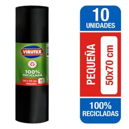 Bolsa Biodegrabale Pequena Virutex Rollo 50x70 cm 10 Un