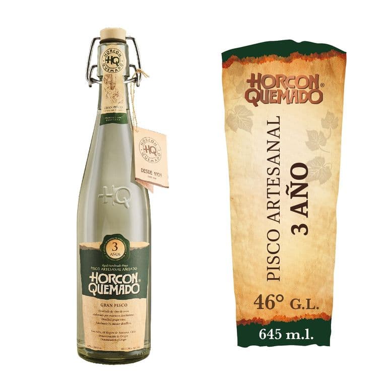 Pisco Horcon Quemado 46o Gl 645 ML
