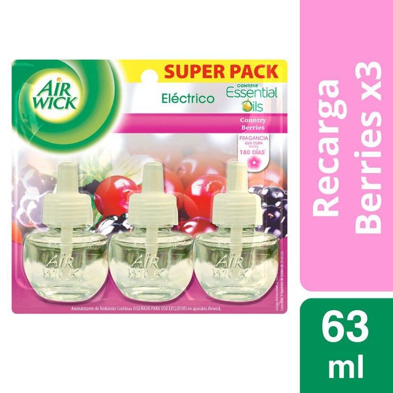 Desodorante Electrico Recarga Berries 63 ML