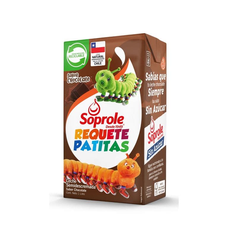 Leche Semidescremada Sabor Chocolate Soprole 1 L 1 LT