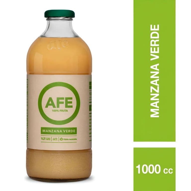 Jugo Organico Manzana Verde Botella Afe 1 L 1 LT