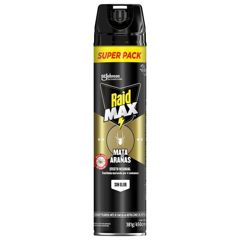 Insecticida Mata Aranas Raid en Aerosol 450 ml