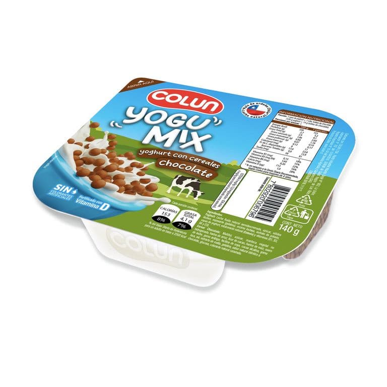 Yoghurt Yogumix Sabor Natural con Cereal de Chocolate 140 GR