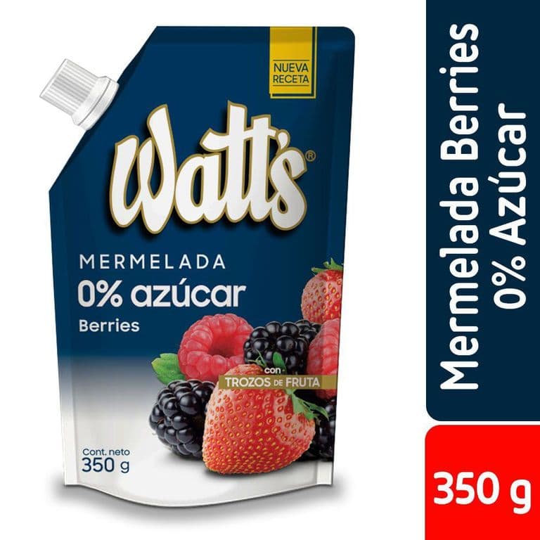 Merm Watts Sin Azucar Berries 350 GR