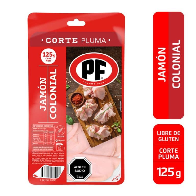 Jamon Colonial Corte Pluma PF 125 g
