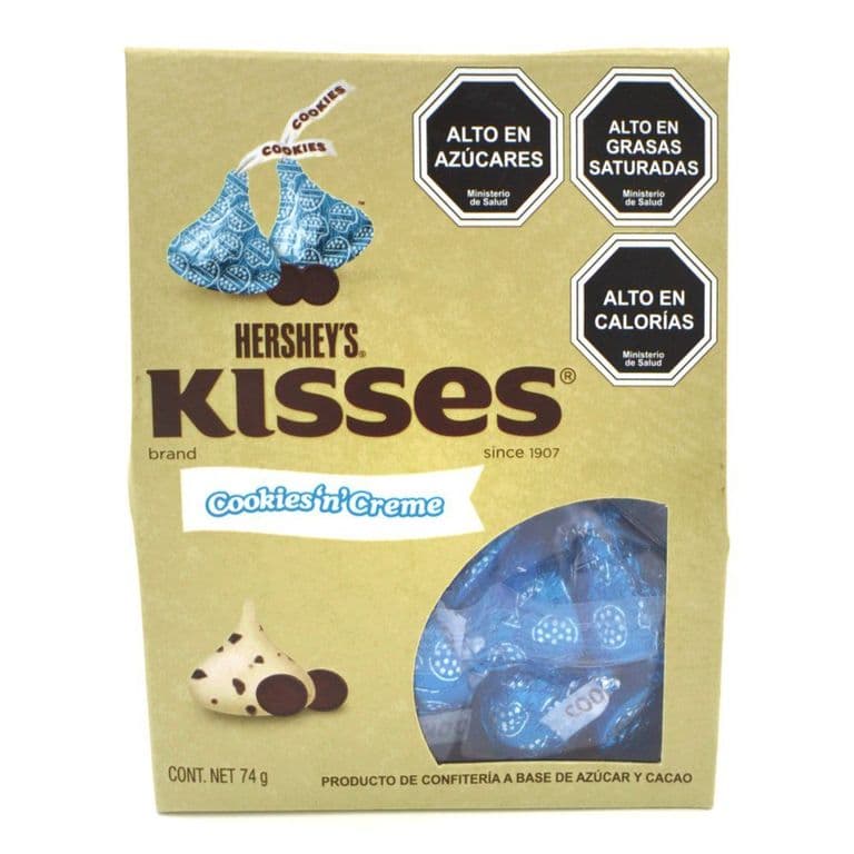Estuche Kisses Cookiescreme Hershey 74 GR