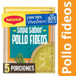 Sopa Vive Bien Pollo Con Fideos 60 GR