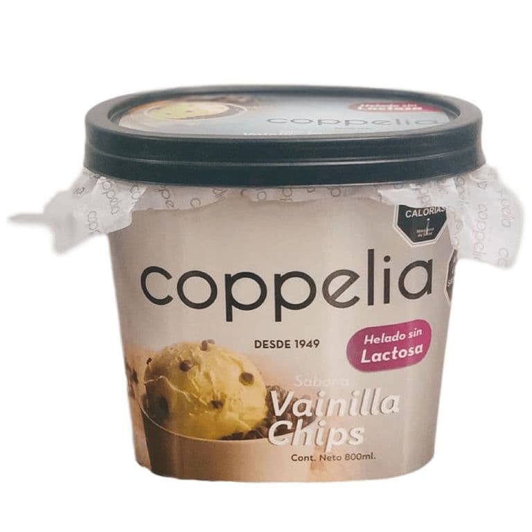 HELADO SIN LACTOSA VAINILLA CHIP 800ML