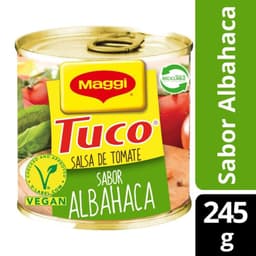 Salsa De Tomate Tuco Sabor Albahaca 245 GR