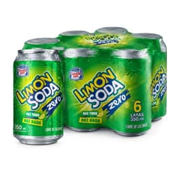 Pack Bebida Limon Soda Zero Lata 6 x 350 ml