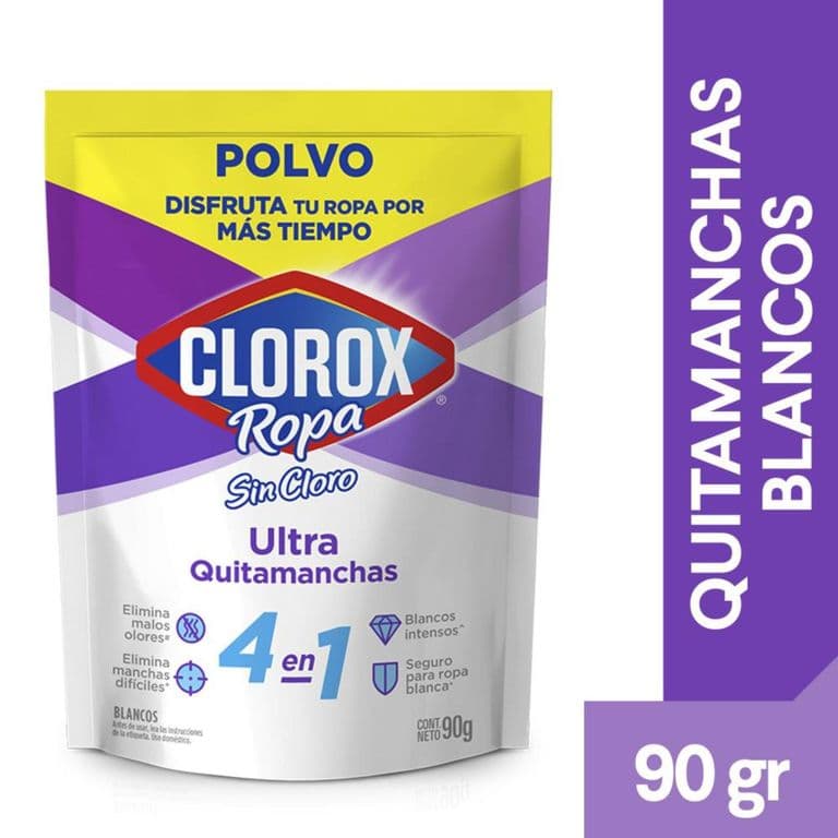 Quitamanchas en Polvo Ropa Blanca Clorox 90 gr