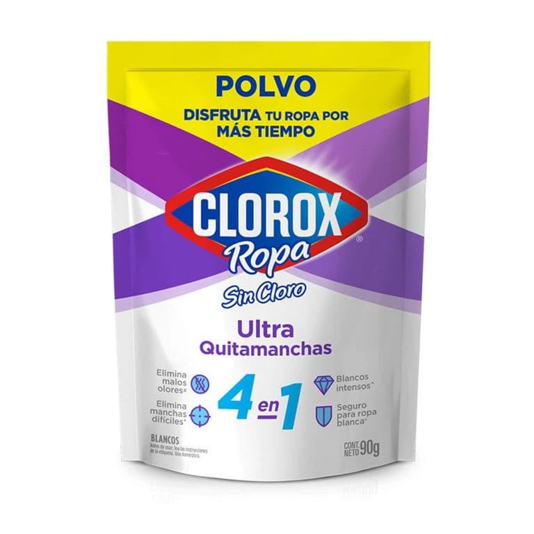 Quitamanchas en Polvo Ropa Blanca Clorox 90 gr