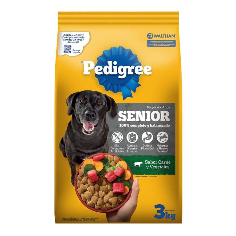 Alimento para perro 3 kg senior