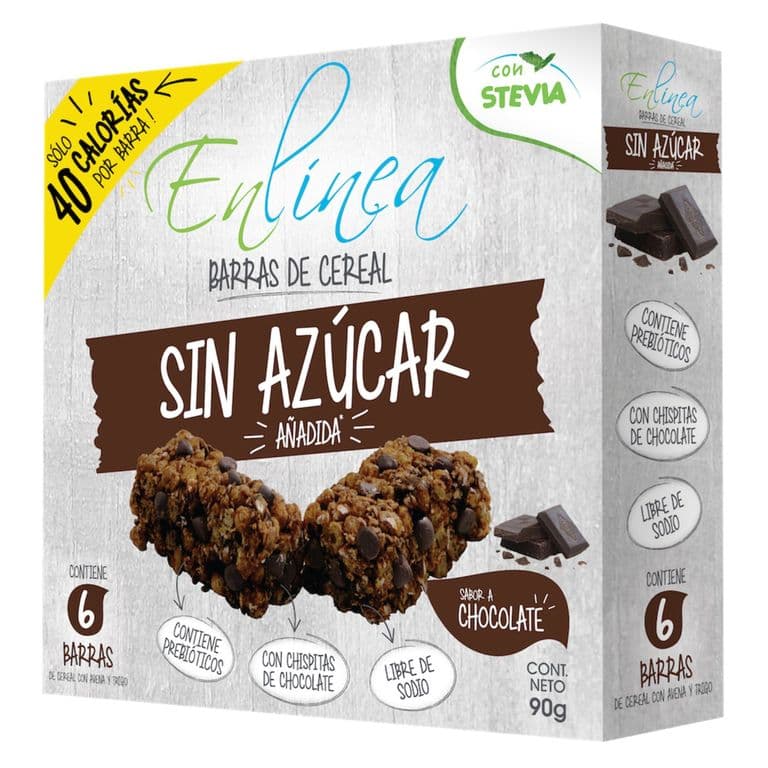Barra Cereal Chocolate Sin Azucar Anadida 90 GR