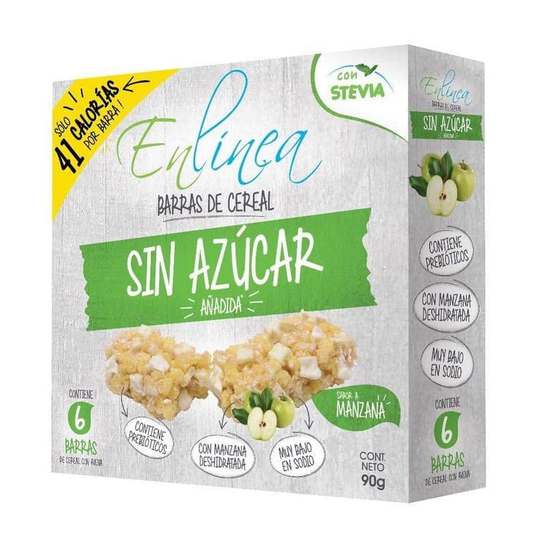 Barra Cereal Manzana Canela Sin Azucar Anadida 90 GR